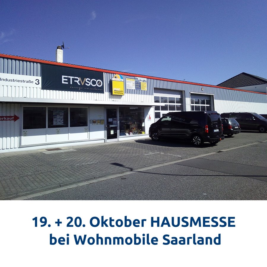 19. + 20.10.2019 HAUSMESSE bei Wohnmobile Saarland